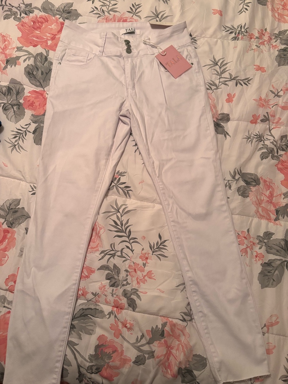 White Tala High Rise Skinny Jeans